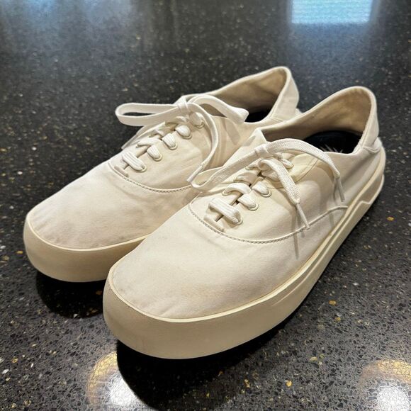 Olukai Tradewind Off White Canvas Sneakers. Men’s 12. - Picture 1 of 10